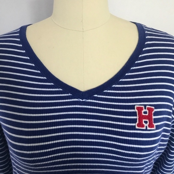 Tommy Hilfiger Varsity Letter Stripe Tee- XL - Picture 2 of 5